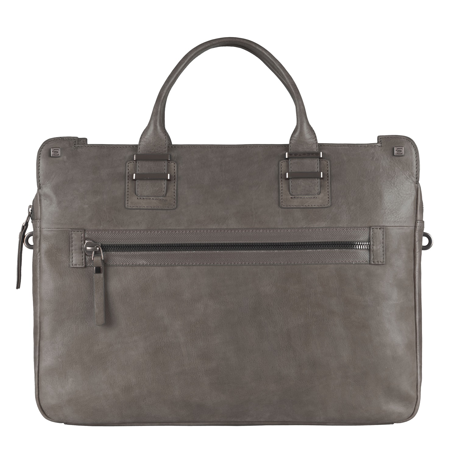 Piquadro TAU Doppelgriff-Laptoptasche mit Fach für Tablet und Inneneinteilung gunmetal grey