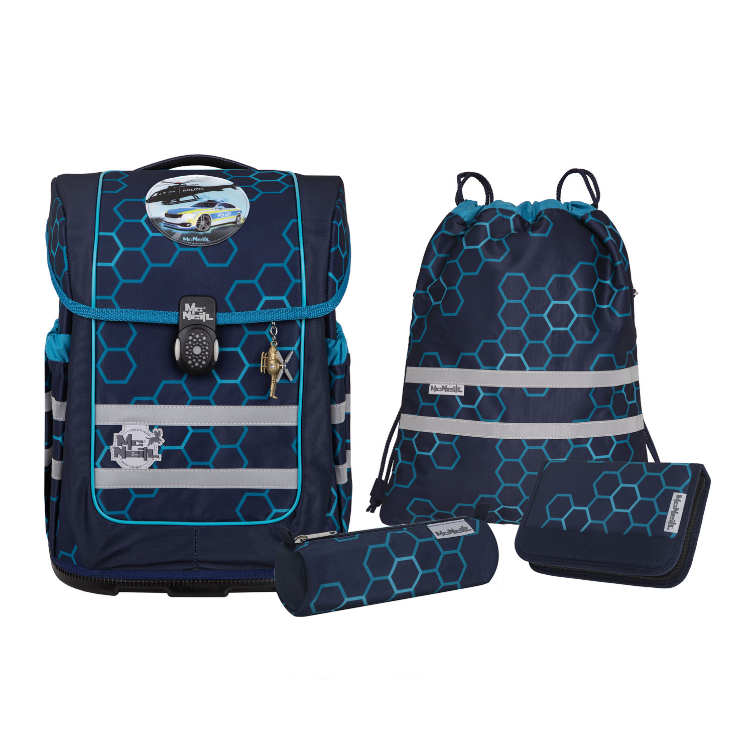 McNeill Ergo Compacto Schulranzen-Set 5tlg. XAGON