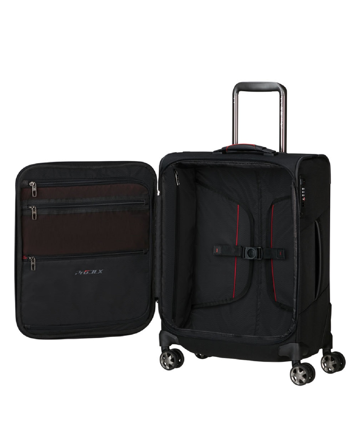 Samsonite Pro-DLX 6 Spinner 55cm Strict + GRATIS HOTELGUTSCHEIN Black Samsonite Pro-DLX 6 Spinner 55cm Strict + GRATIS HOTELGUTSCHEIN Black