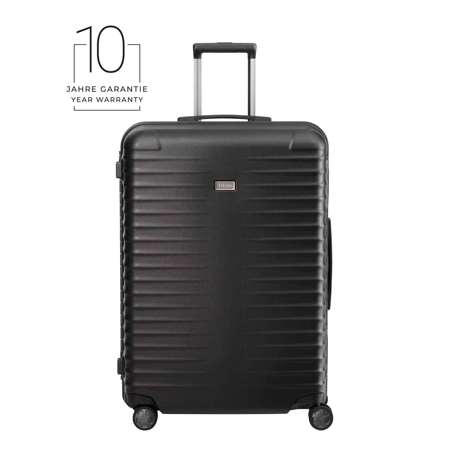TITAN Litron Frame 4-Rollen Trolley L 75cm + Gratis Hotelgutschein Schwarz