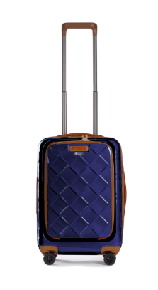 Stratic Leather & More Trolley S mit Vortasche, 4-Rollen Blue