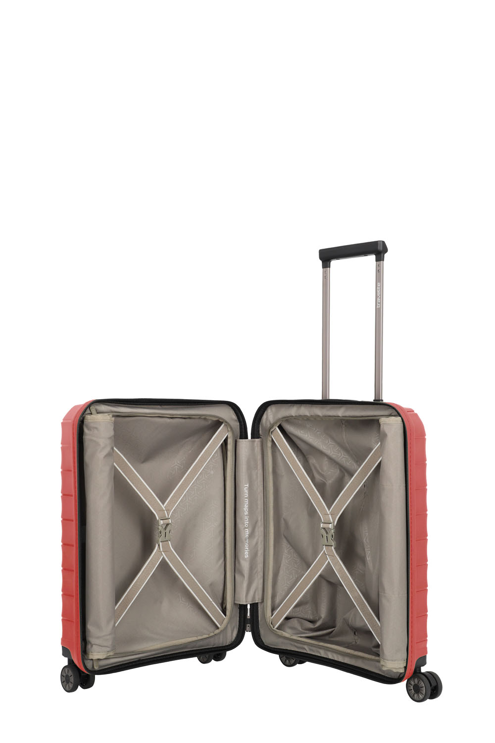 Travelite Mooby Trolley S mit Vortasche, 4-Rollen Rot Travelite Mooby Trolley S mit Vortasche, 4-Rollen Rot