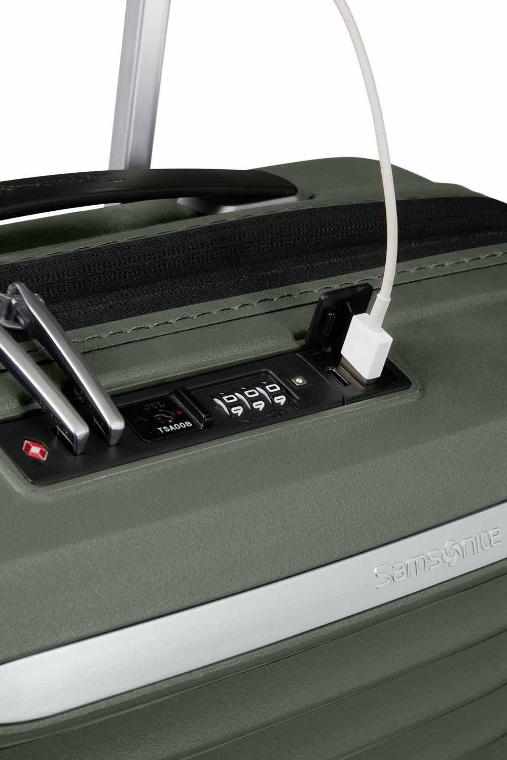 Samsonite Upscape Trolley mit 4 Rollen erweiterbar 55cm + GRATIS HOTELGUTSCHEIN Climbing Ivy