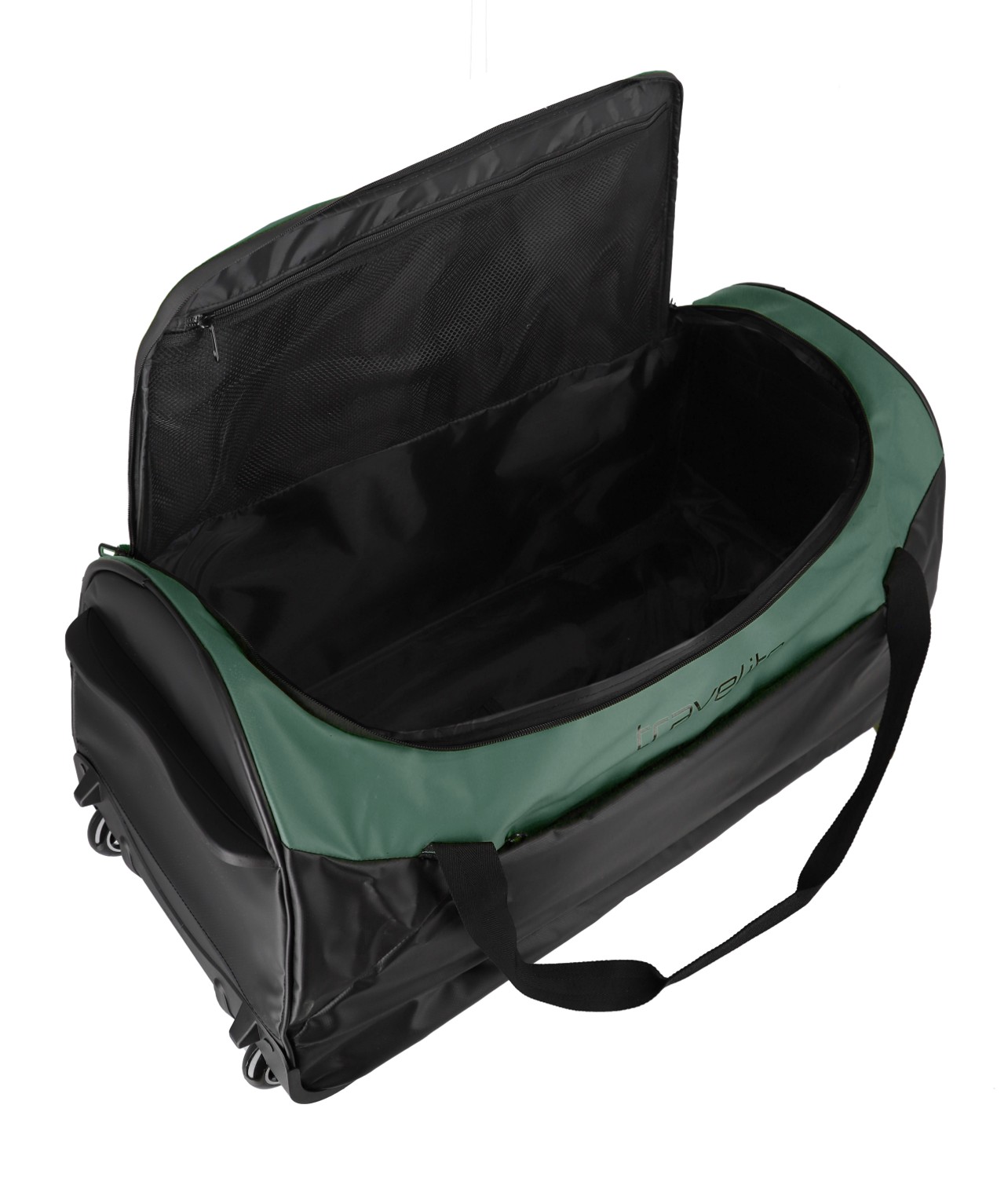 Travelite Basics Plane Rollenreisetasche 71cm Schwarz/Grün Travelite Basics Plane Rollenreisetasche 71cm Schwarz/Grün