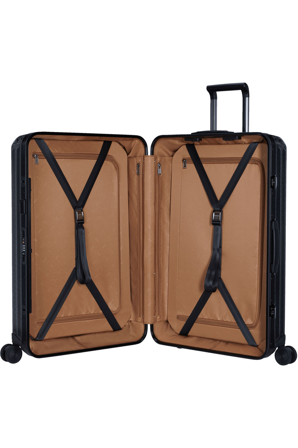 Samsonite BOSS Trolley mit 4 Rollen 69cm Graphite Monogram