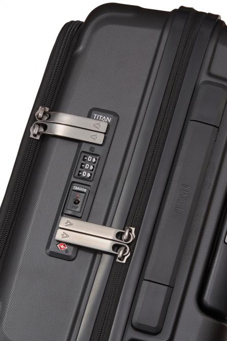 LTAA TITAN LITRON 4-Rollen Trolley S mit Vortasche Schwarz LTAA TITAN LITRON 4-Rollen Trolley S mit Vortasche Schwarz