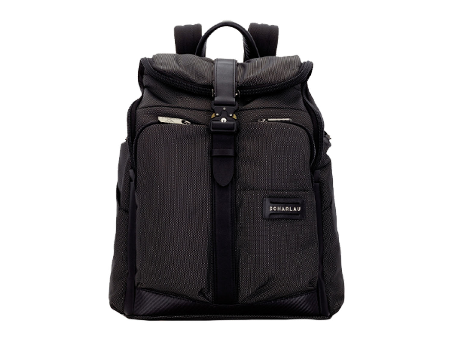 SCHARLAU First Class Vin Fiz Flyer Backpack mit 15,6" Laptopfach Anthracite