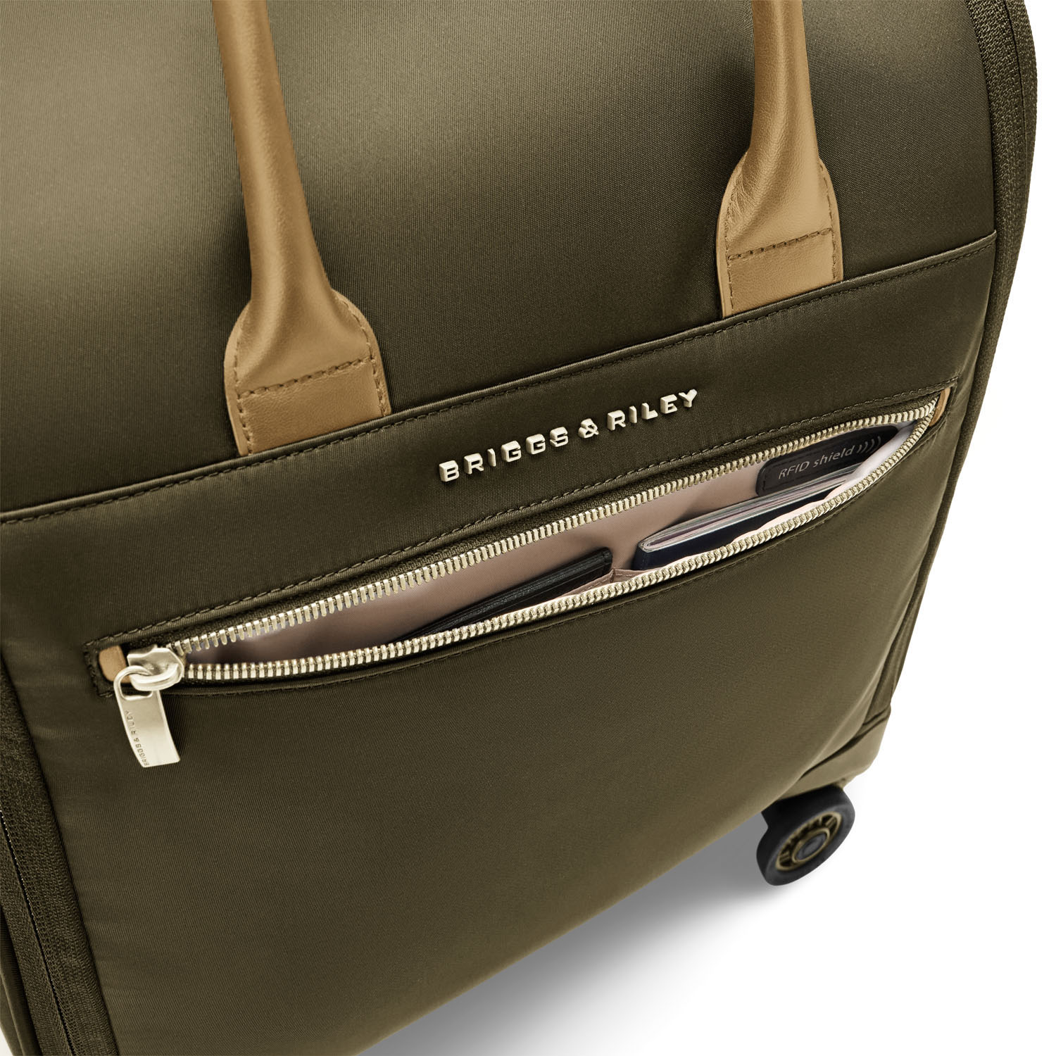 Briggs & Riley Rhapsody Wheeled Cabin Bag Olive Briggs & Riley Rhapsody Wheeled Cabin Bag Olive