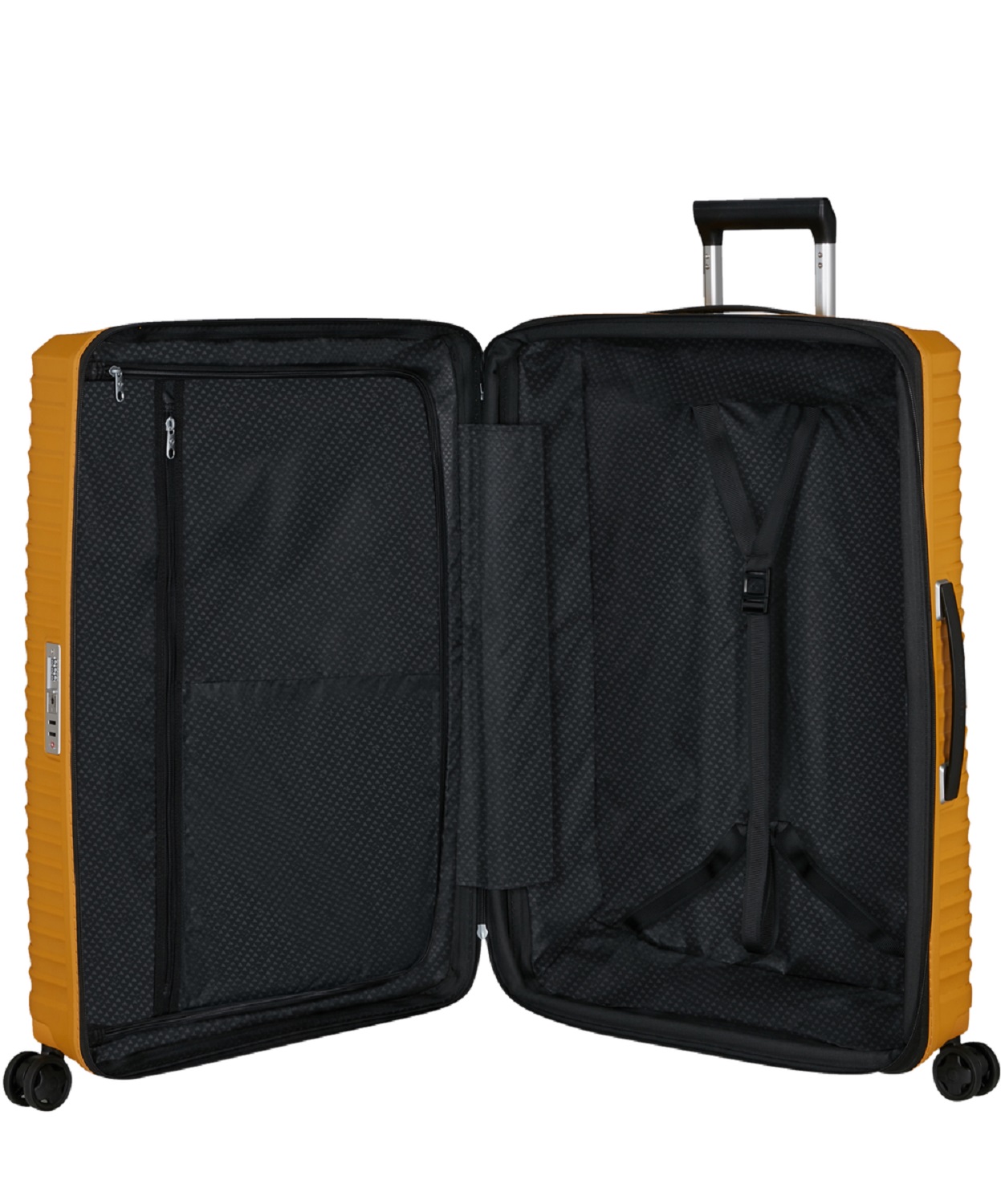 Samsonite Upscape Trolley mit 4 Rollen erweiterbar 81cm + GRATIS HOTELGUTSCHEIN Gelb Samsonite Upscape Trolley mit 4 Rollen erweiterbar 81cm + GRATIS HOTELGUTSCHEIN Gelb