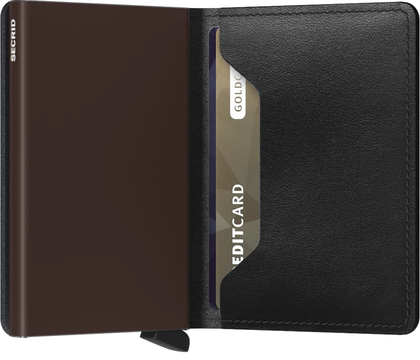 Secrid Slimwallet Original SO-Black-Brown Secrid Slimwallet Original SO-Black-Brown