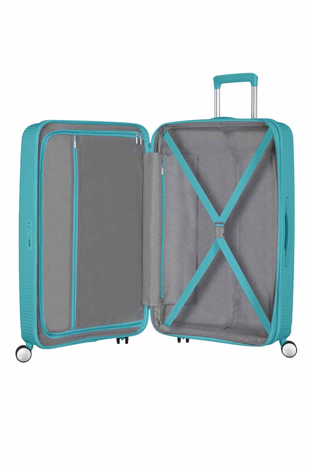 American Tourister Soundbox Trolley M 4R 67cm, erweiterbar Turquoise Tonic