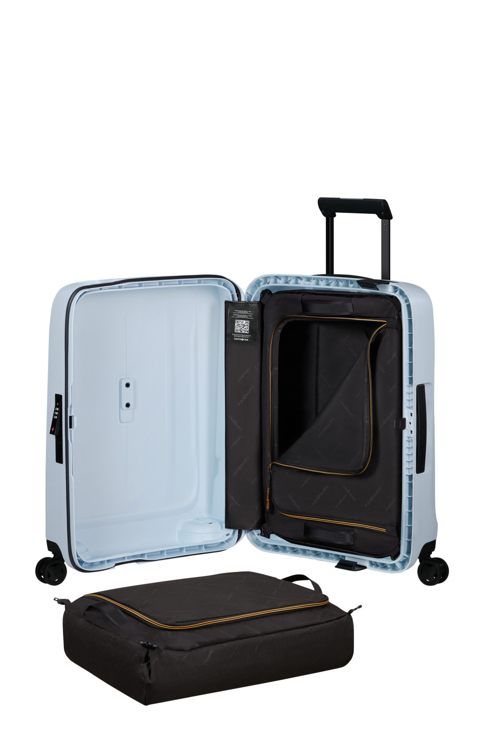Samsonite Essens Trolley mit 4 Rollen 55cm + GRATIS HOTELGUTSCHEIN Glacier Samsonite Essens Trolley mit 4 Rollen 55cm + GRATIS HOTELGUTSCHEIN Glacier