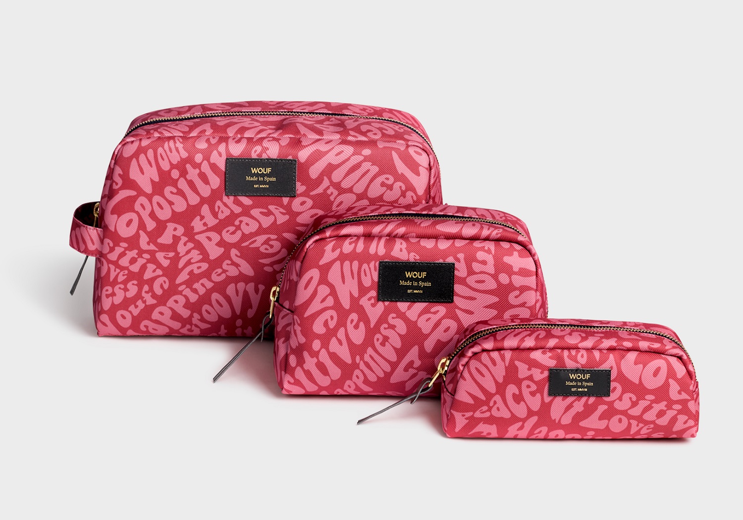 Wouf Accessories Makeup Bag Recycled Collection Groovy