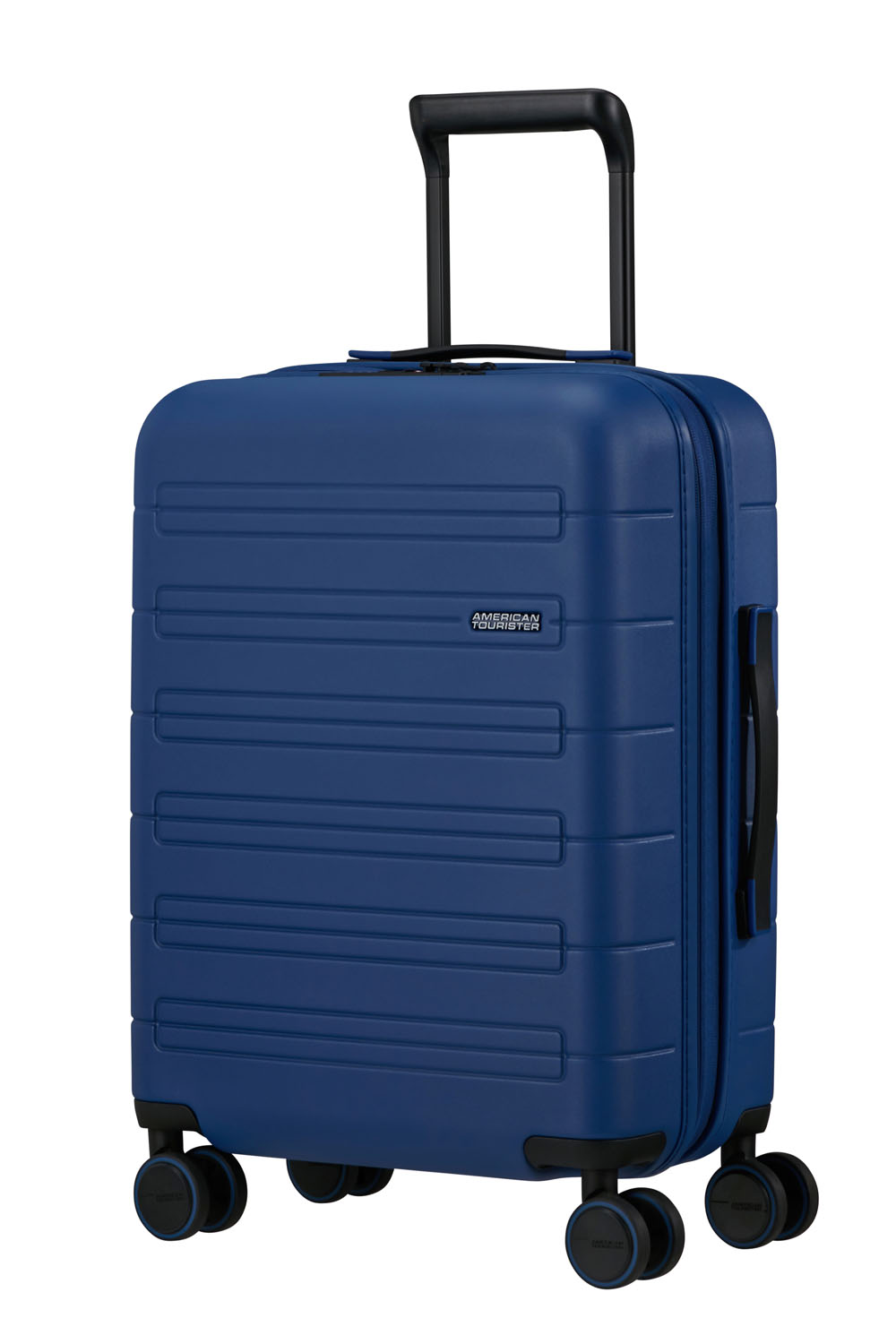 American Tourister Novastream Trolley 55cm mit 4 Rollen, erweiterbar Navy Blue