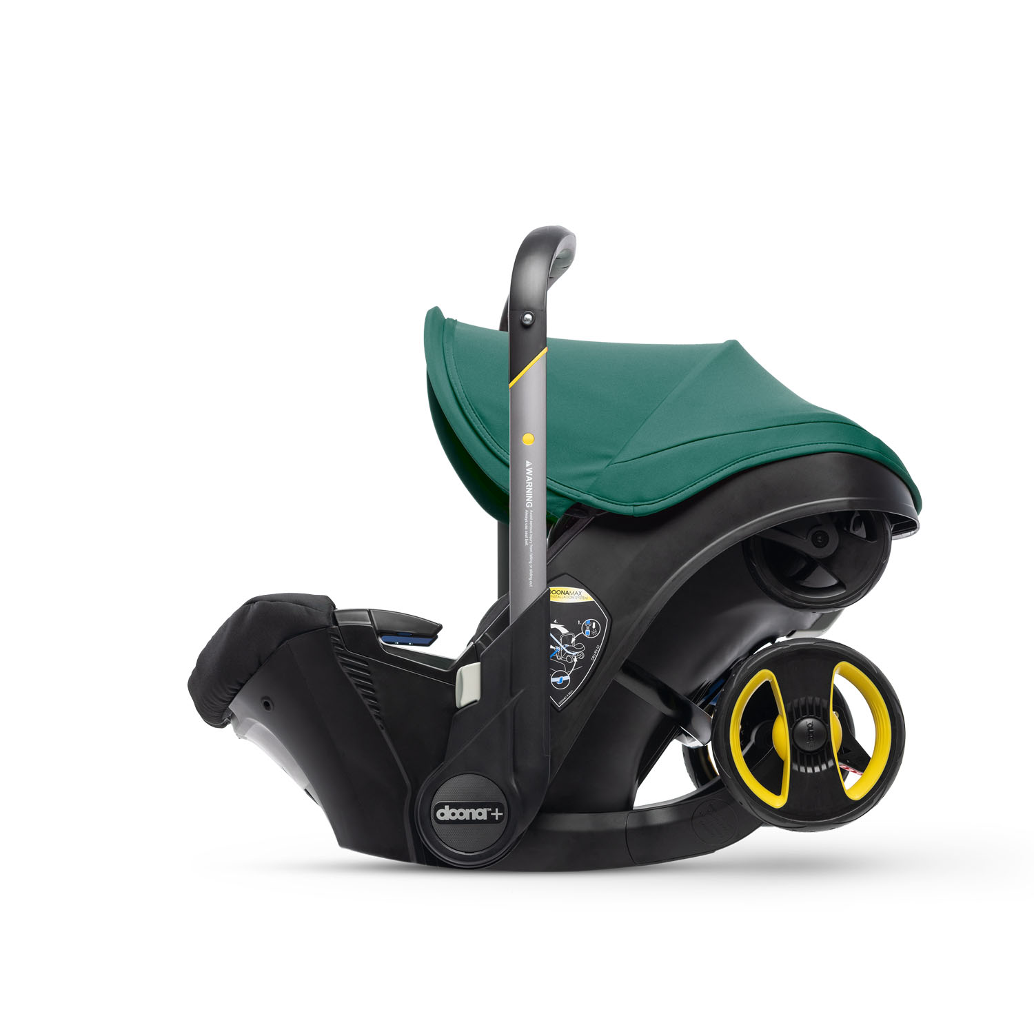 Doona Doona+ 2-in-1 Babyschale mit ausklappbarem Fahrgestell Racing Green Doona Doona+ 2-in-1 Babyschale mit ausklappbarem Fahrgestell Racing Green