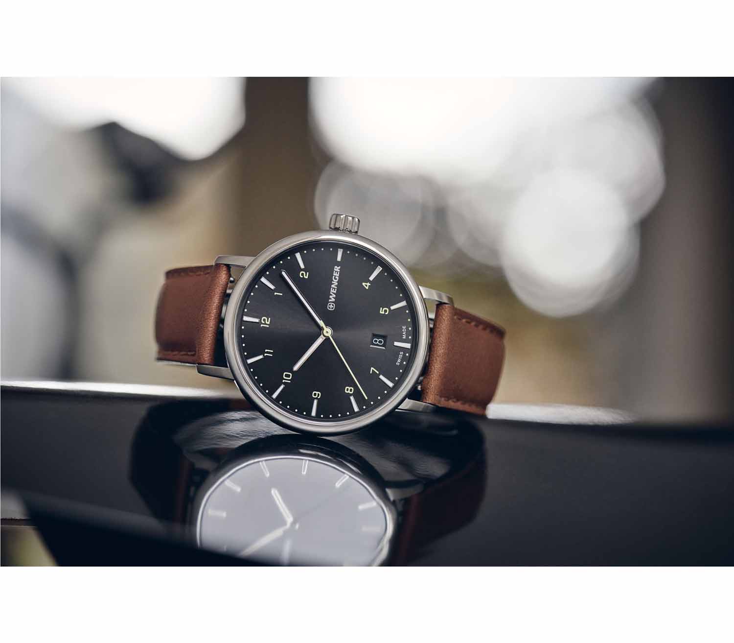 Wenger Urban Classic 40mm Herrenuhr mit Super-LumiNova® Wenger Urban Classic 40mm Herrenuhr mit Super-LumiNova®