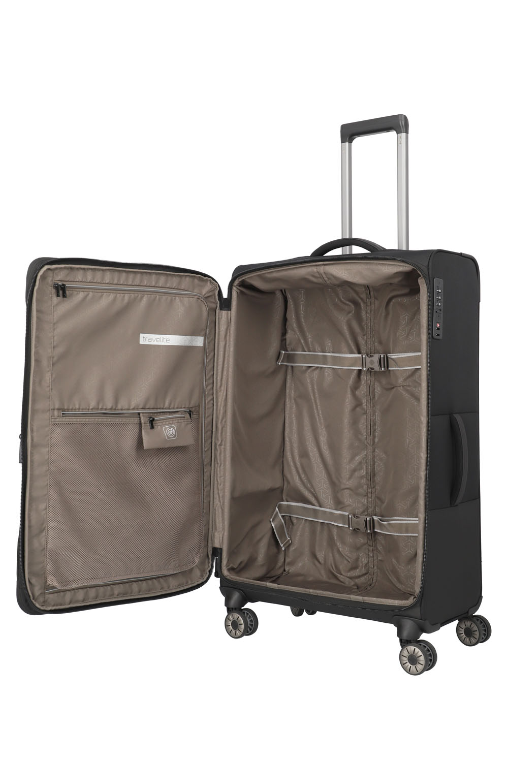 Travelite Crosslite Trolley L 4-Rollen erweiterbar Schwarz Travelite Crosslite Trolley L 4-Rollen erweiterbar Schwarz