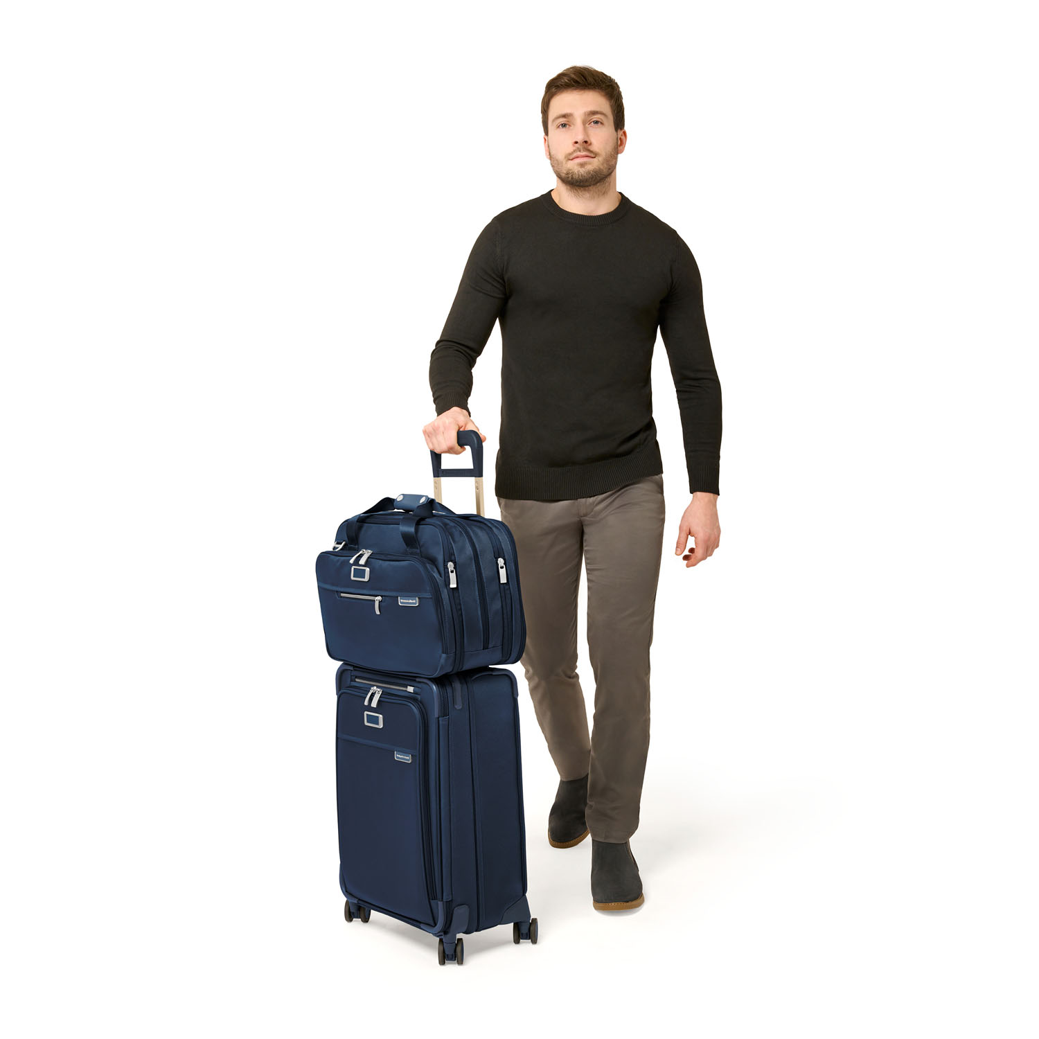 Briggs & Riley Baseline Essential 22" Carry-On Expandable Spinner Navy Briggs & Riley Baseline Essential 22" Carry-On Expandable Spinner Navy