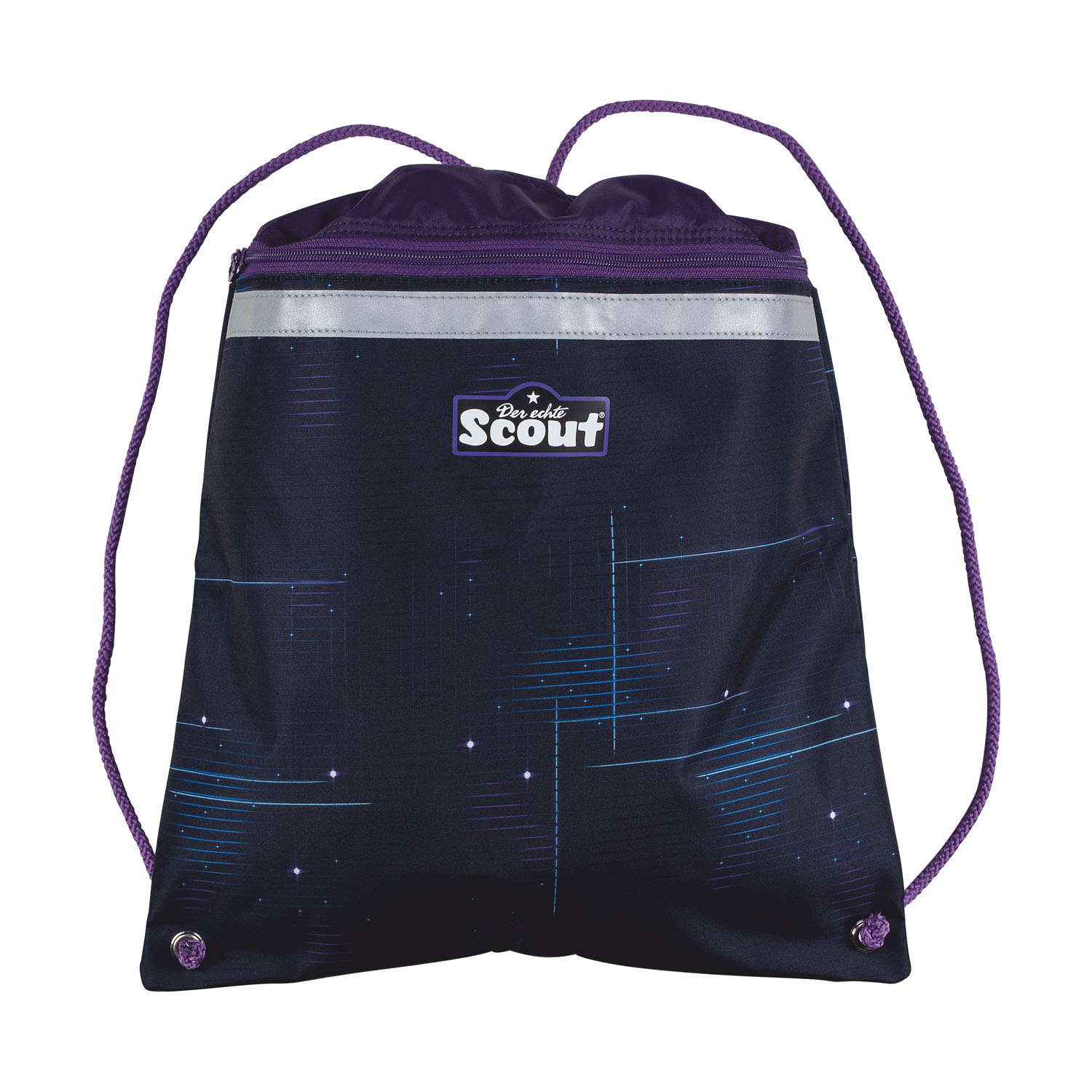 Scout Alpha Exklusiv Safety Light Schulranzen-Set 5-teilig Spooky Starlight Scout Alpha Exklusiv Safety Light Schulranzen-Set 5-teilig Spooky Starlight