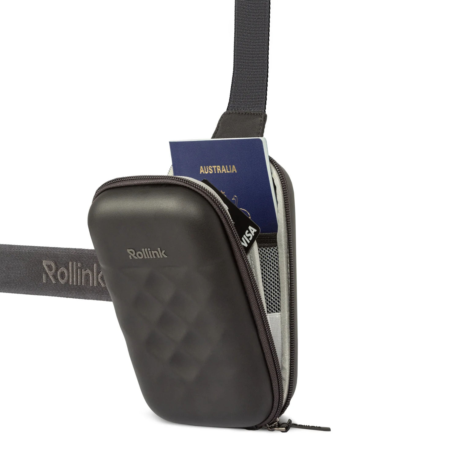 Rollink Slingbag Go Mini Bag (upright) Charcoal