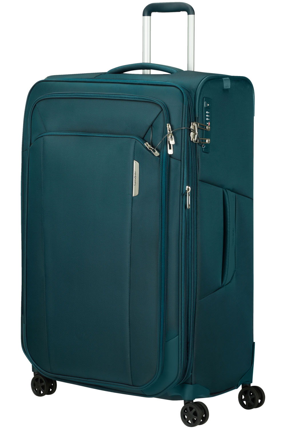 Samsonite Respark Trolley mit 4 Rollen erweiterbar 79cm + GRATIS HOTELGUTSCHEIN Petrol Blue