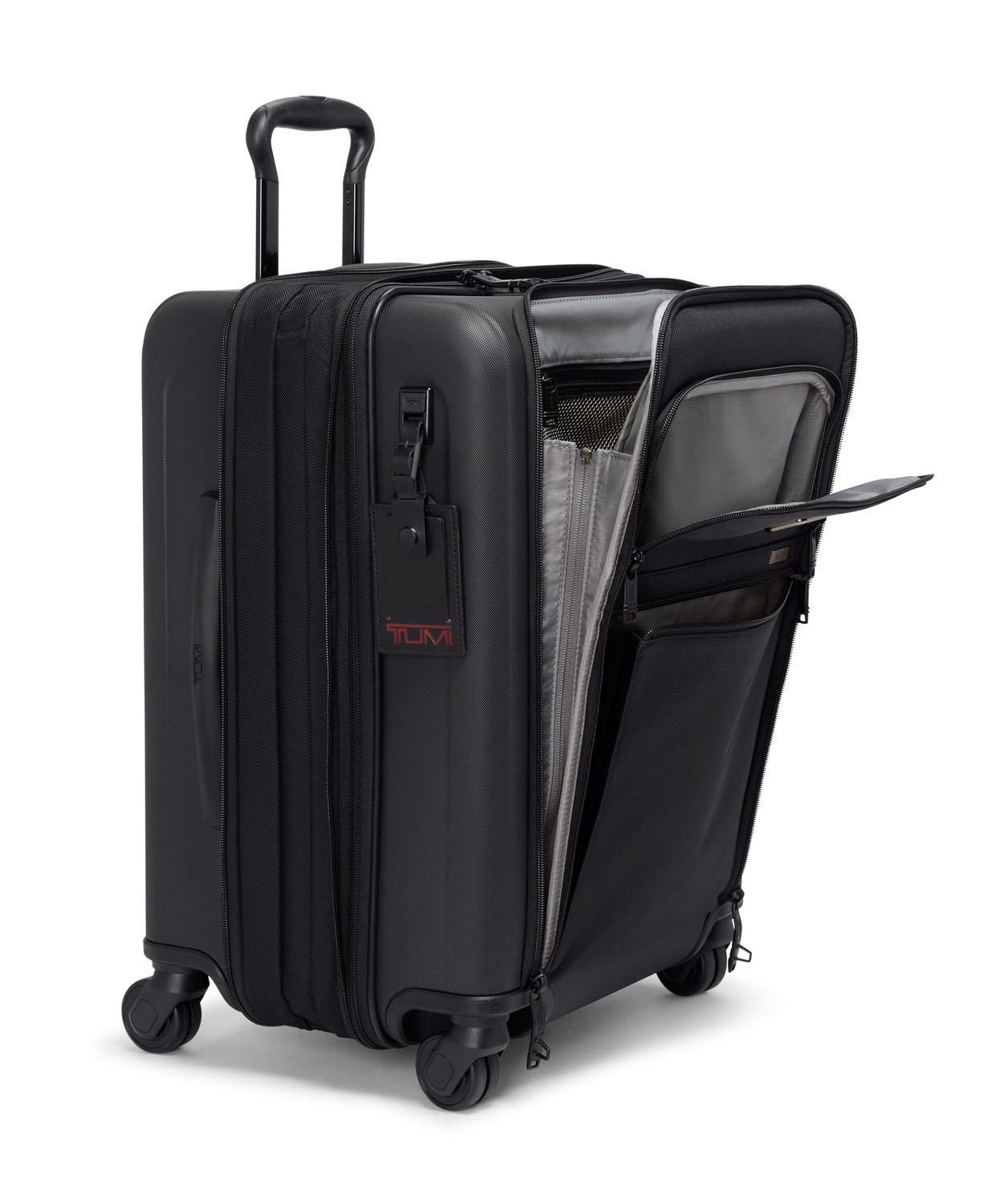 Tumi Alpha Hybrid Continental erweiterbar Handgepäck 56cm + GRATIS HOTELGUTSCHEIN Black