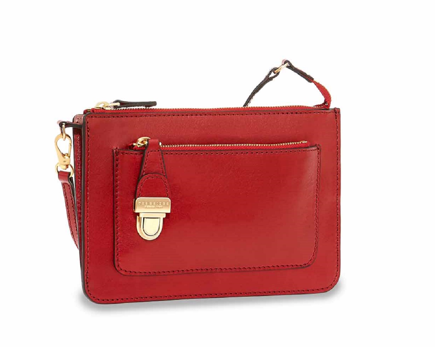 The Bridge Rustici Schultertasche 04394201 Ribes-Rot/Gold