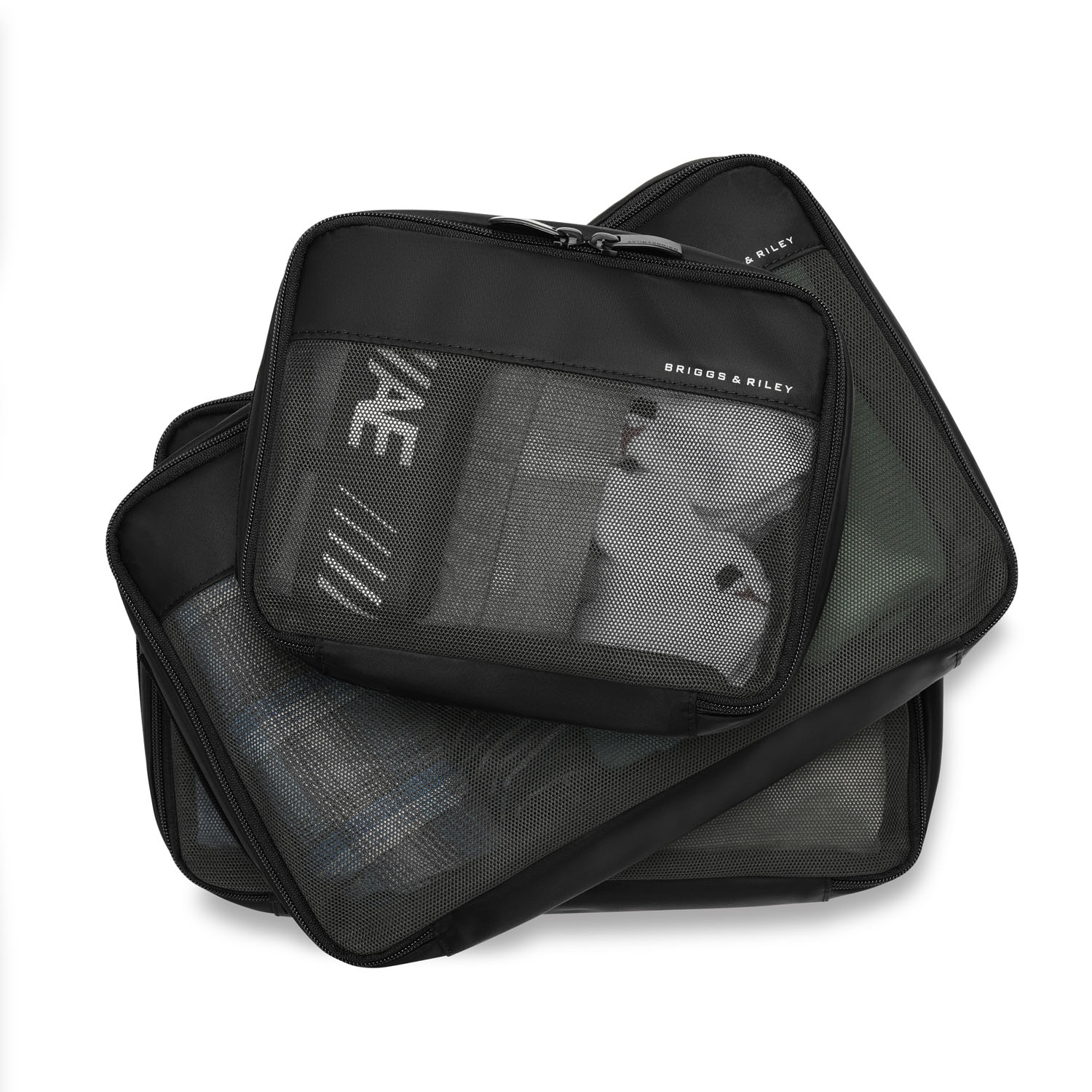 Briggs & Riley Travel Essentials Carry On Packing Cube 3-teilige Set Black