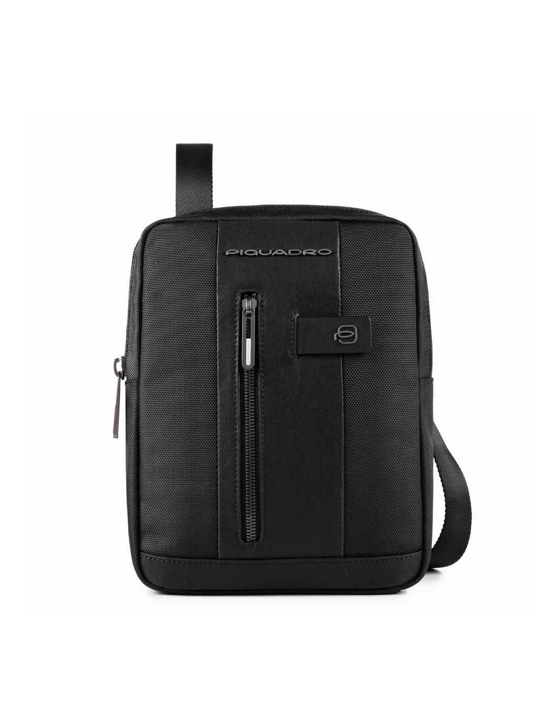 Piquadro Brief 2 Umhängetasche aus rezykliertem Stoff mit iPad®-Fach und Tasche für AirPods®