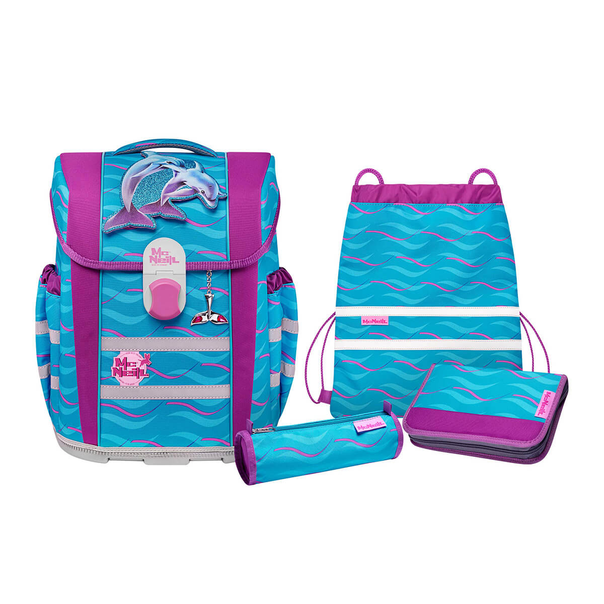 McNeill mac2 Schulranzen-Set, 5-teilig