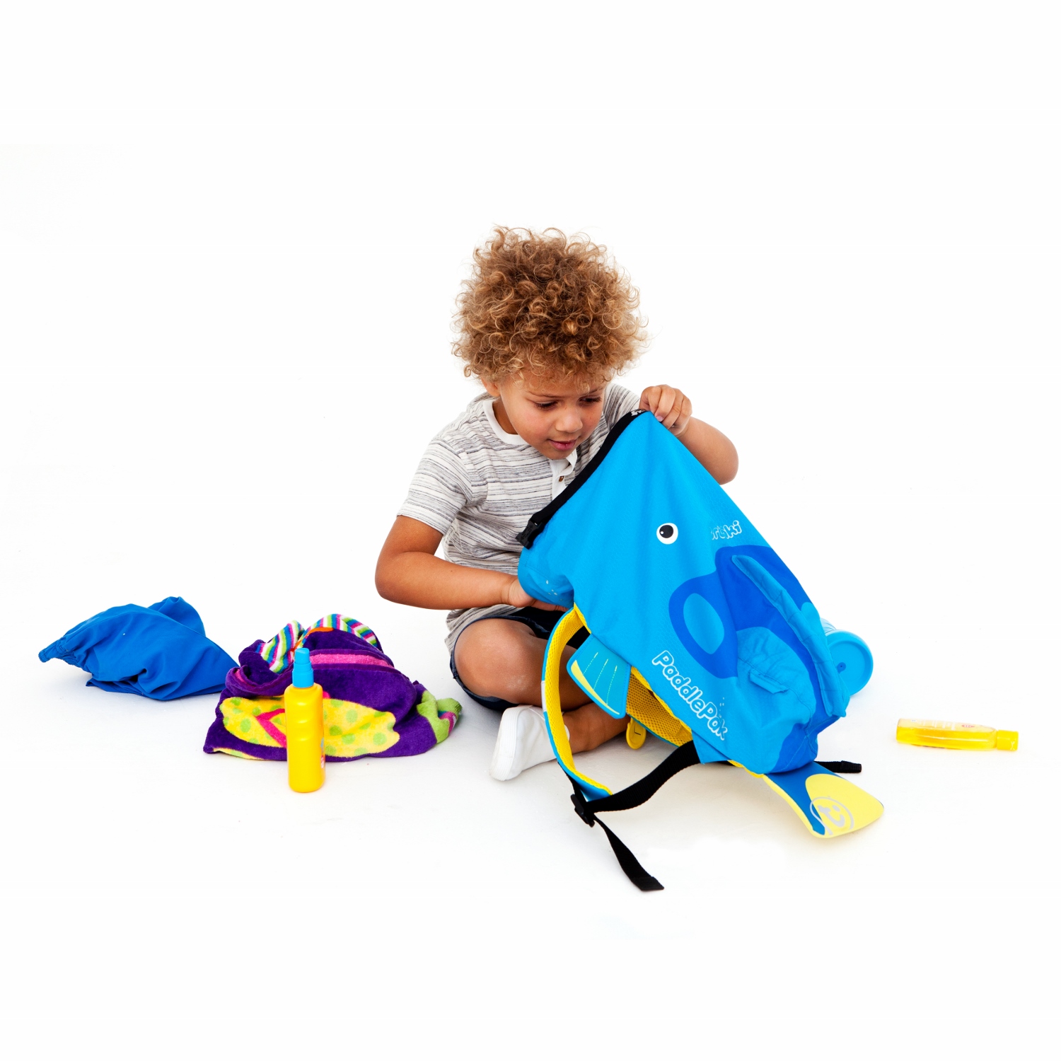 Trunki PaddlePak Tang der tropische Fisch Kinderrucksack Medium blue Trunki PaddlePak Tang der tropische Fisch Kinderrucksack Medium blue