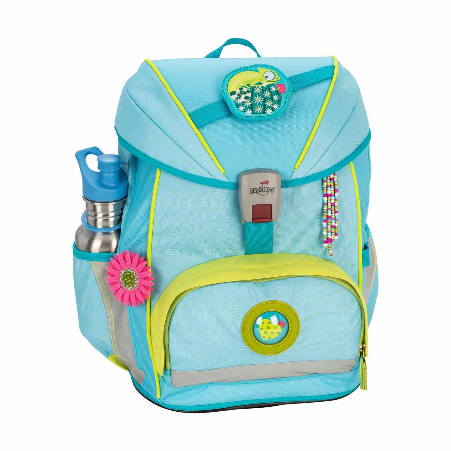 DerDieDas ErgoFlex Exklusiv "LED" Schulrucksack-Set 5-teilig mit Sportbeutel Primavera