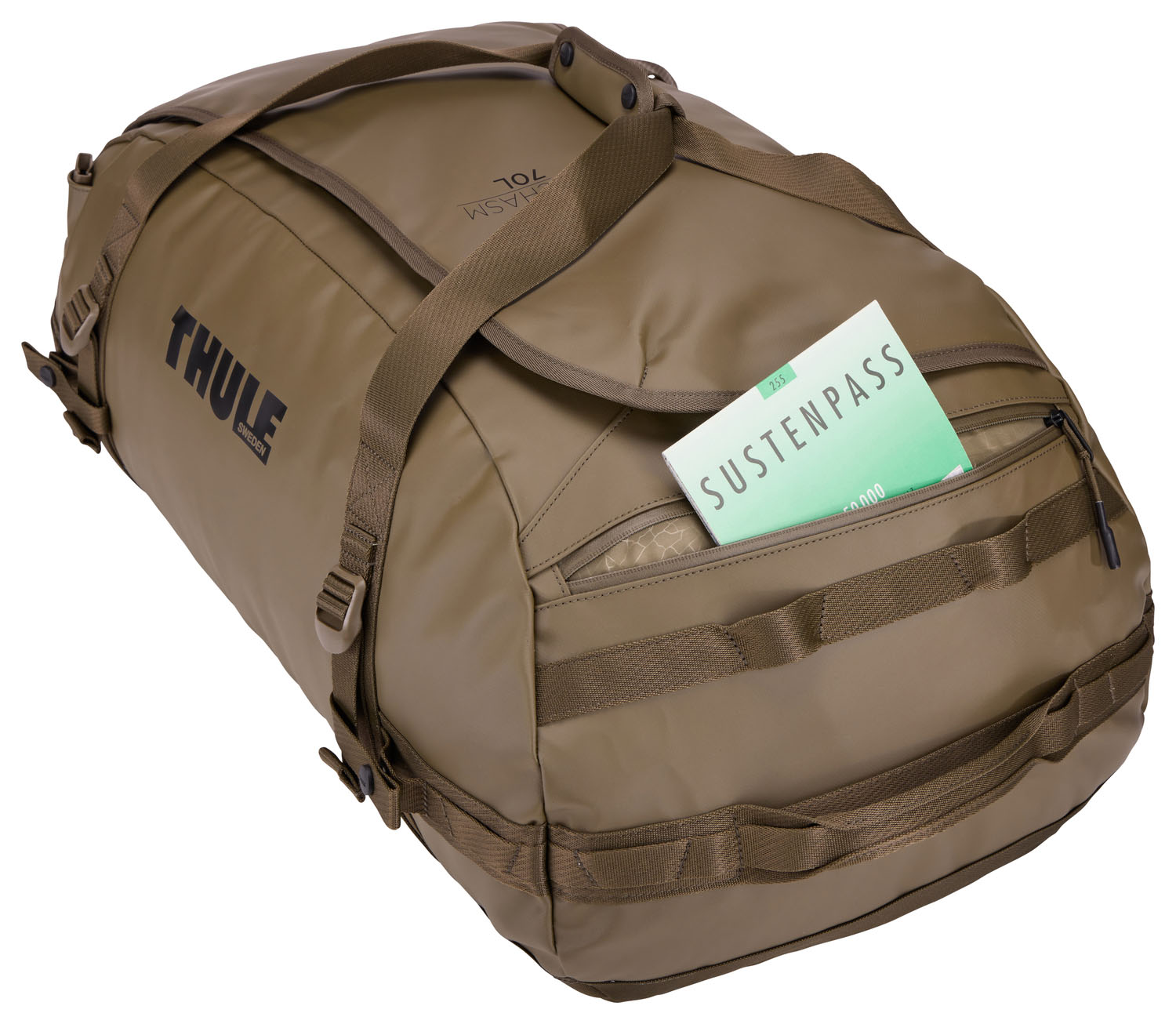 THULE Chasm Reisetasche/Rucksack 70L Deep Khaki THULE Chasm Reisetasche/Rucksack 70L Deep Khaki