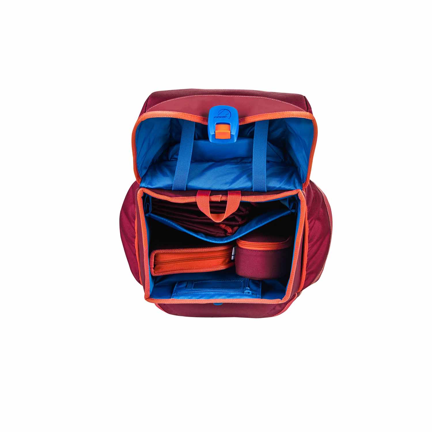 Finkid Buddy Classic Schulrucksack-Set Beet Red /chili