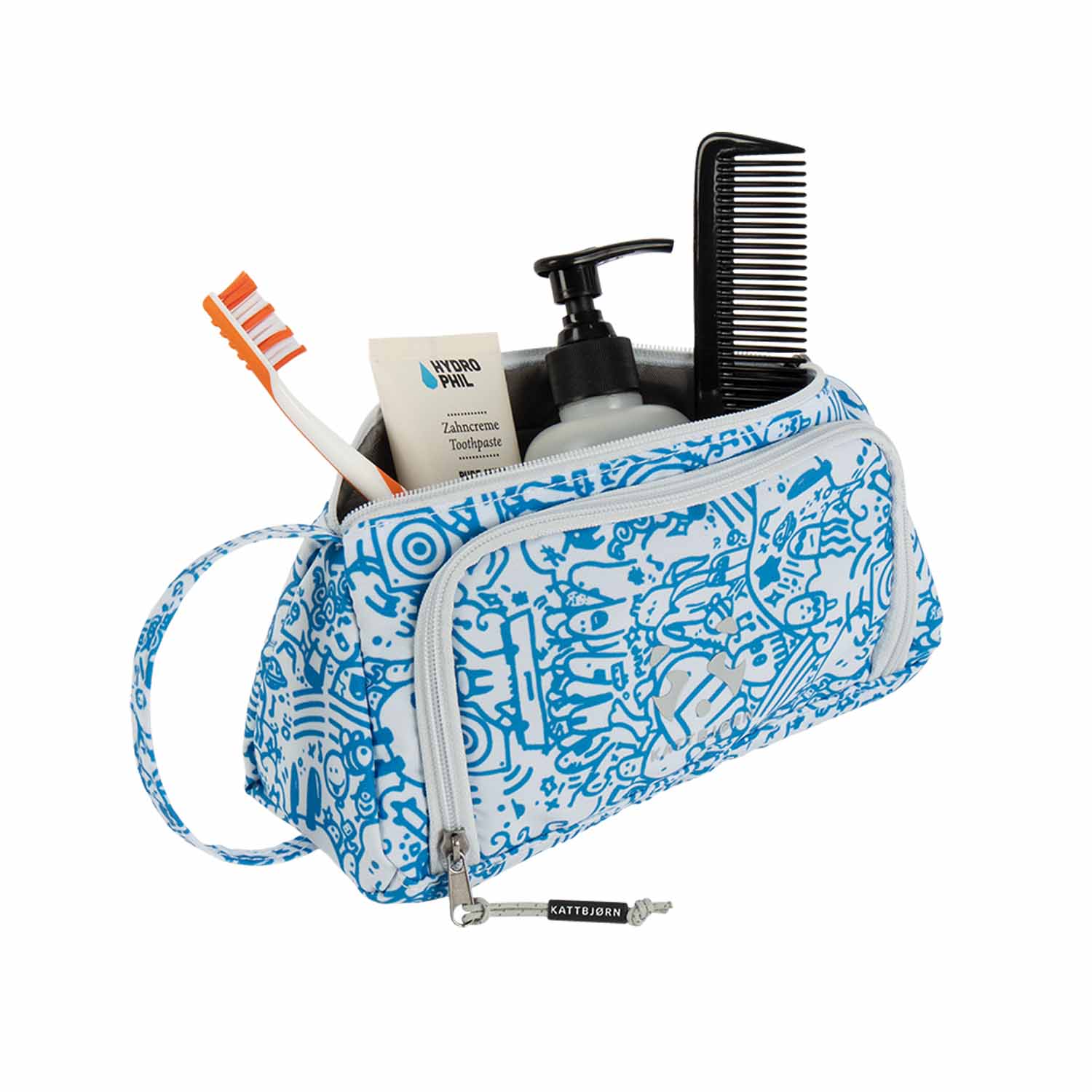 kattbjørn Swag Bag Eat my Style weiß/blau kattbjørn Swag Bag Eat my Style weiß/blau