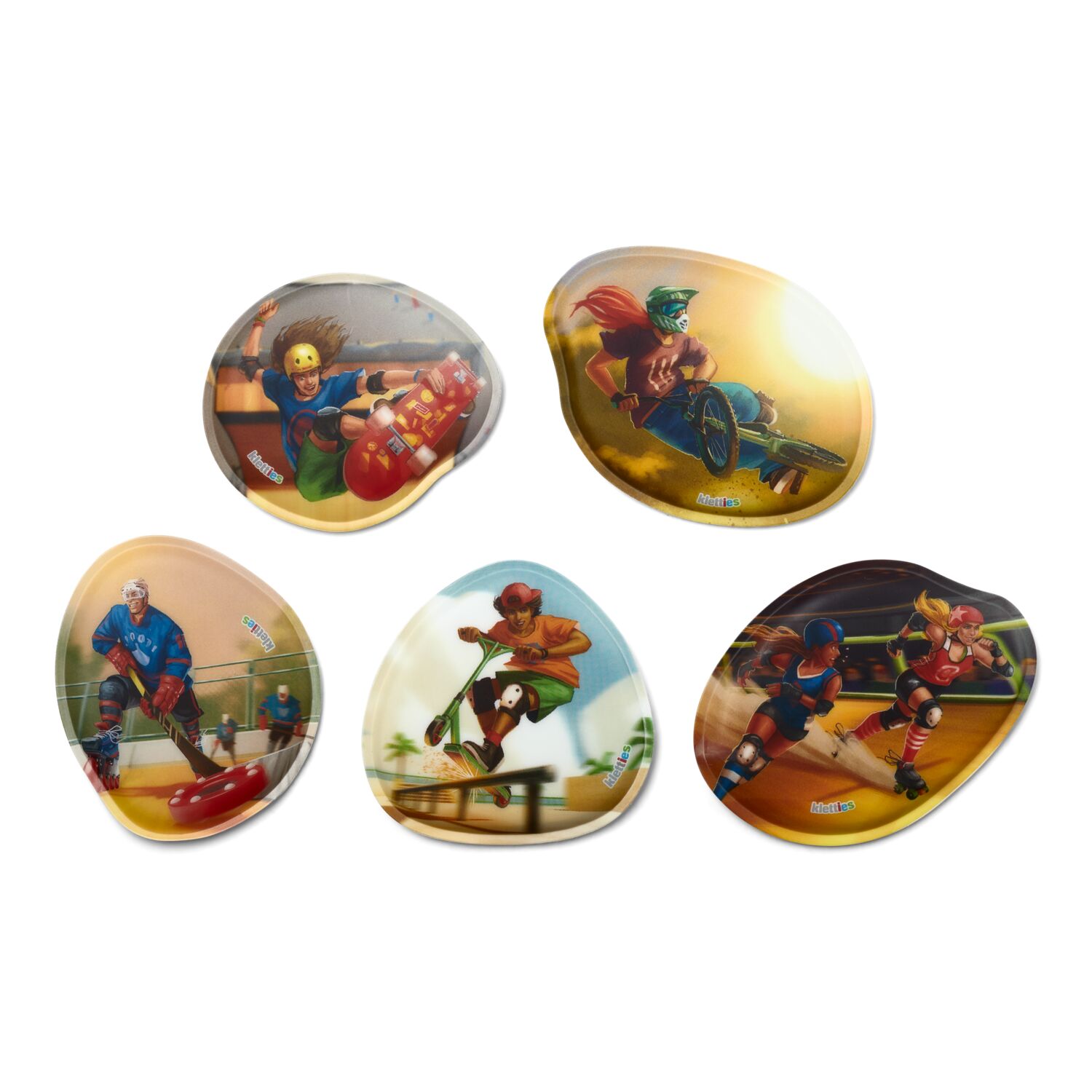 ergobag Kletties Kontur Kletties Set (5-tlg.) Skate-Roller