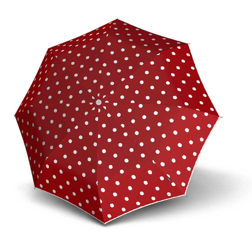 Knirps T.010 Small Manual Taschenschirm Dots Art Red