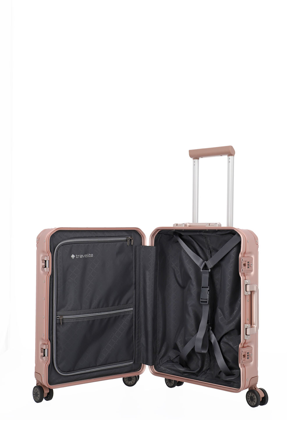 Travelite Next Trolley S 4-Rad Rosé
