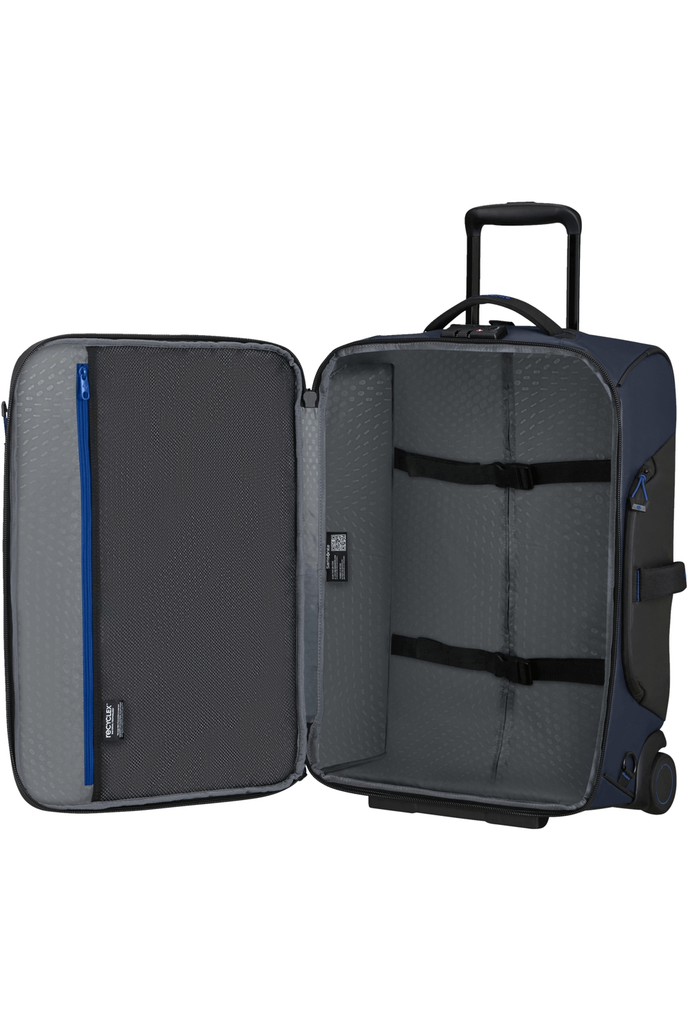 Samsonite Ecodiver Reisetasche/Rucksack mit Rollen 55cm + GRATIS HOTELGUTSCHEIN Blue Nights