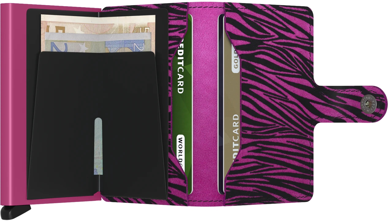 Secrid Miniwallet Zebra MZe-Fuchsia Secrid Miniwallet Zebra MZe-Fuchsia