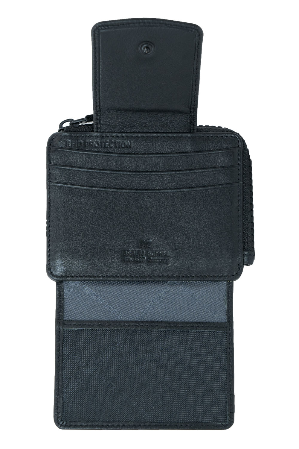 Braun Büffel Capri RFID Kartenbörse 8CS Schwarz