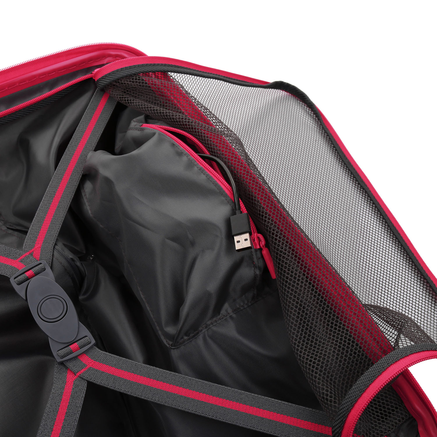 Roncato Skyline Cabin Spinner 55cm, erweiterbar mit USB Cherry Roncato Skyline Cabin Spinner 55cm, erweiterbar mit USB Cherry