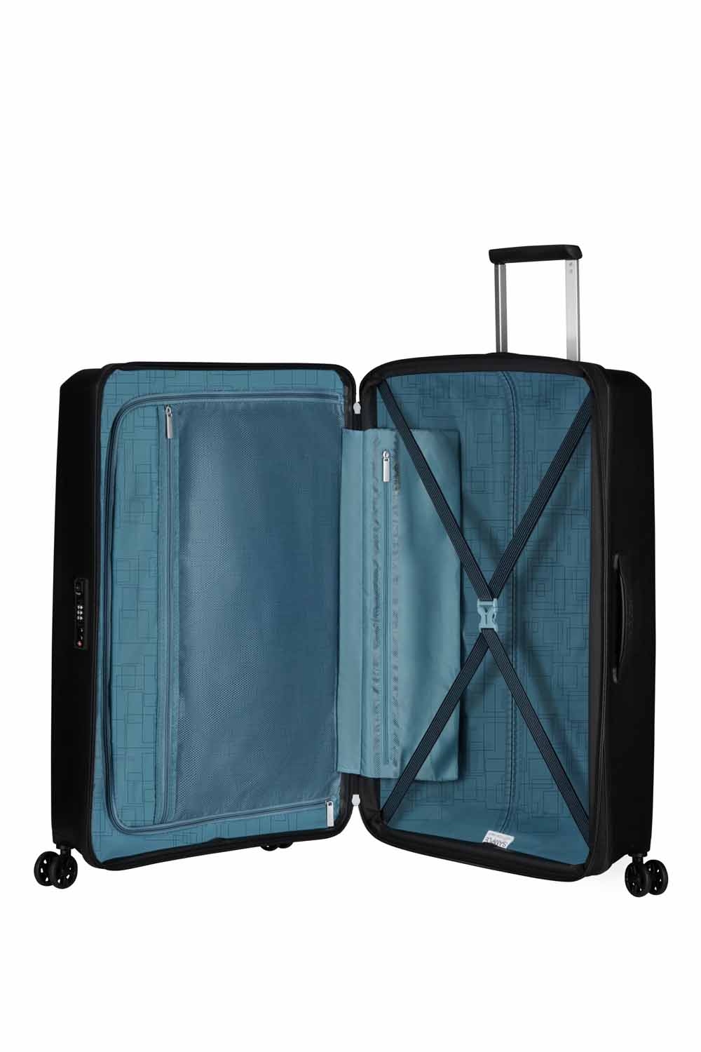 American Tourister AeroStep 77cm Check-in Größe L, erweiterbar Schwarz