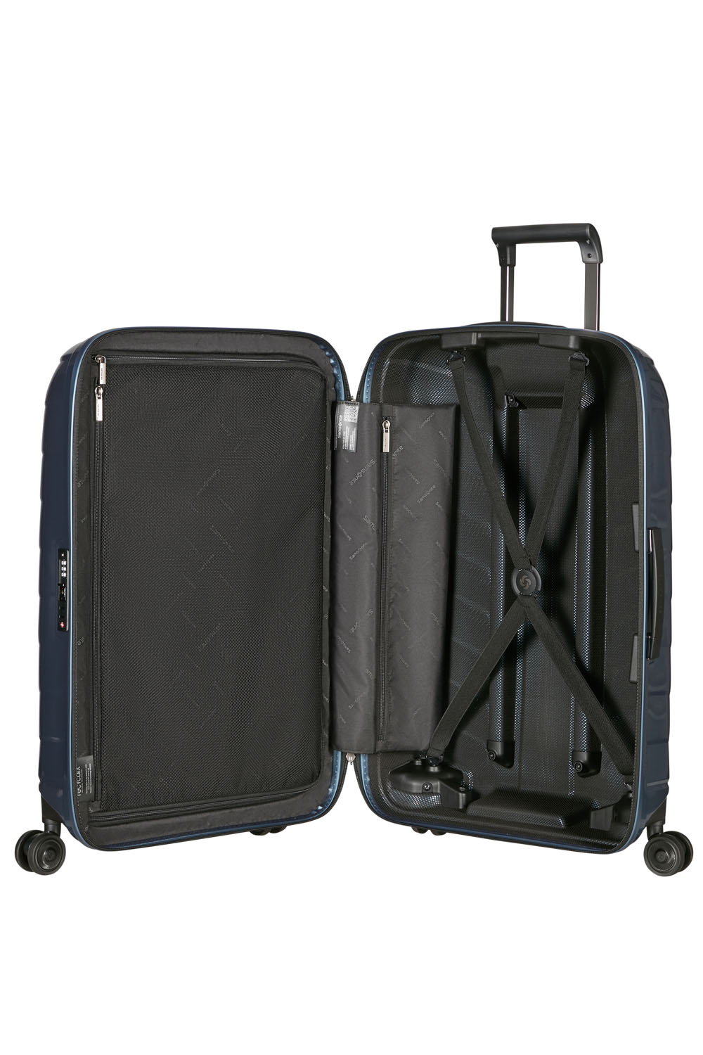 Samsonite Attrix Trolley mit 4 Rollen 75cm Steel Blue Samsonite Attrix Trolley mit 4 Rollen 75cm Steel Blue