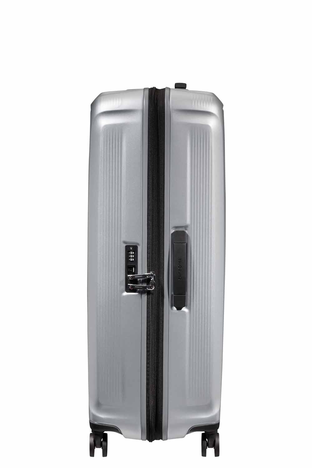 Samsonite Nuon Trolley mit 4 Rollen erweiterbar 81cm + GRATIS HOTELGUTSCHEIN Matt Silver