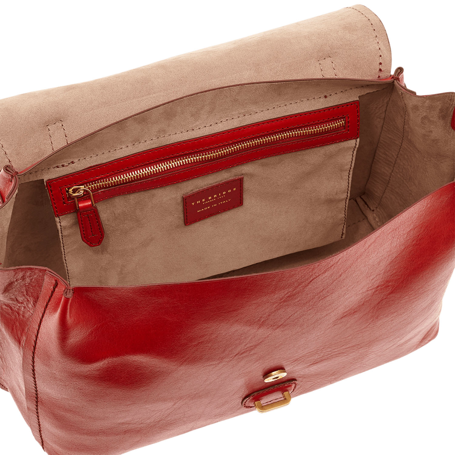The Bridge Dalston Damentasche Rote Johannisbeere/Gold The Bridge Dalston Damentasche Rote Johannisbeere/Gold