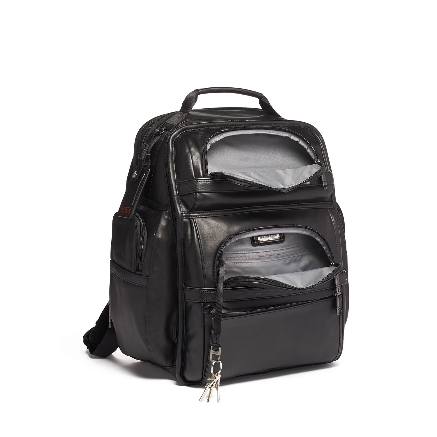 Tumi Alpha 3 Brief Pack® Rucksack Leather 15" + GRATIS HOTELGUTSCHEIN Black