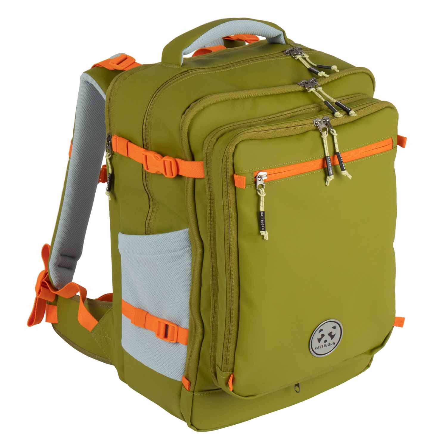 kattbjørn Explorer Schulrucksack grün/orange kattbjørn Explorer Schulrucksack grün/orange