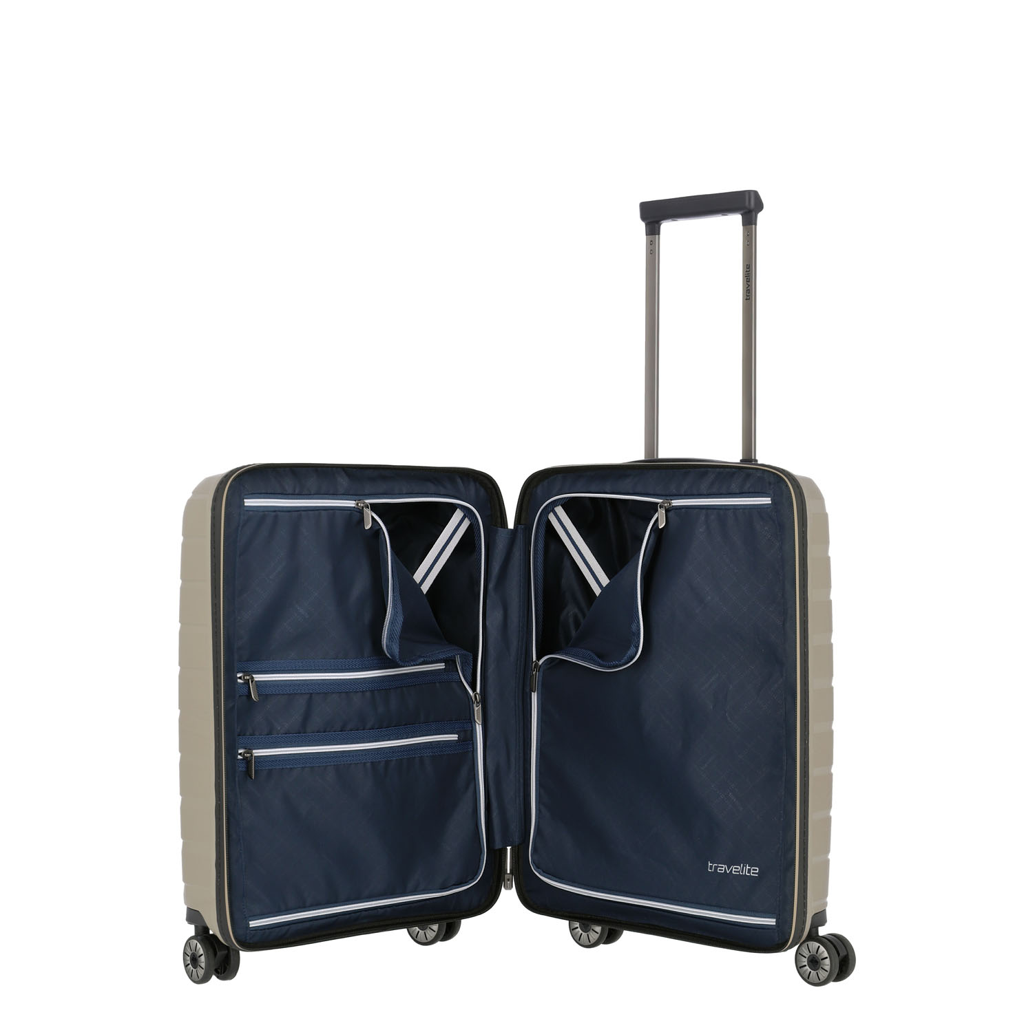 Travelite Air Base Trolley S, 4 Rollen mit Vortasche Champagner Travelite Air Base Trolley S, 4 Rollen mit Vortasche Champagner