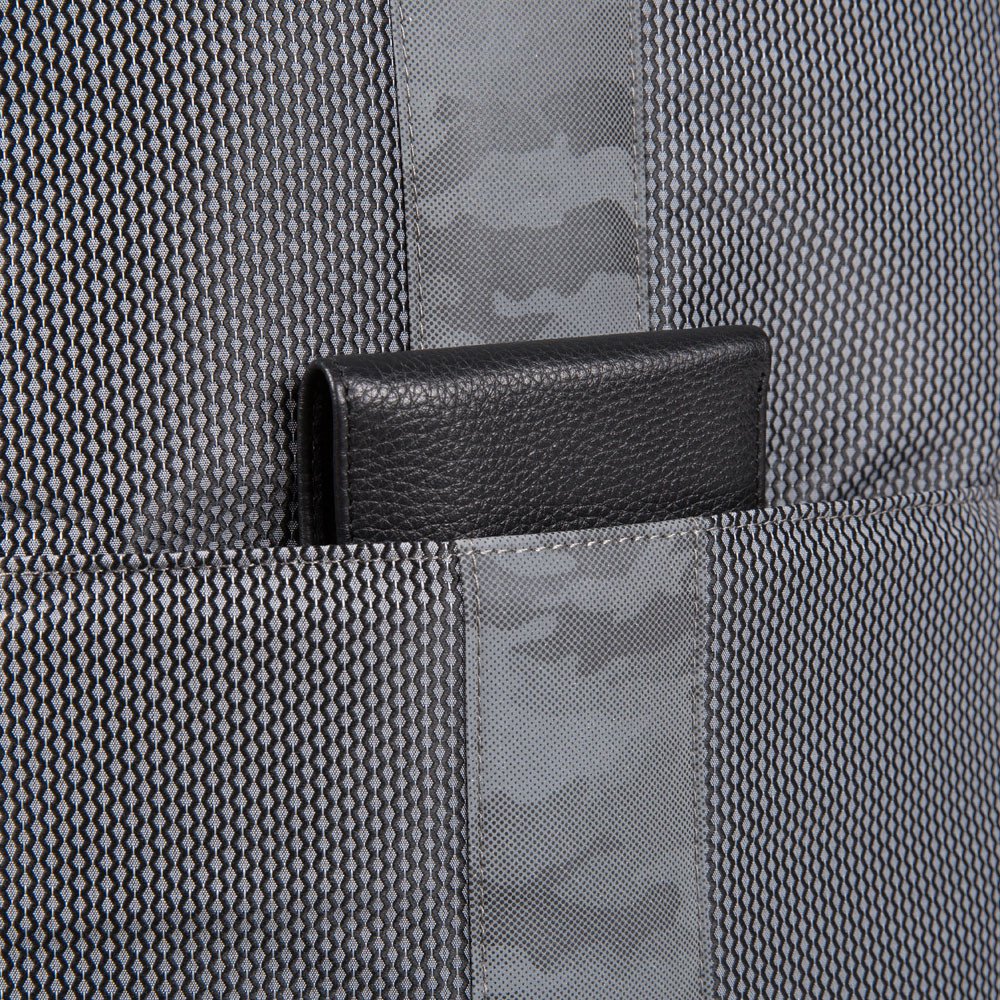 Piquadro PQ-Modular Laptoprucksack 15,6" aus rezykliertem antiviralen Stoff Camo Grigio